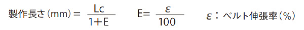 ベルト製作長